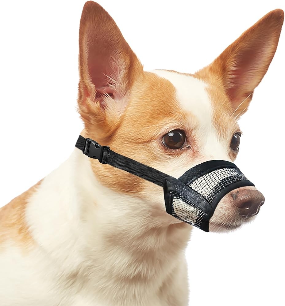 Dog Muzzle for Small Dogs – Soft Air Mesh Muzzle for Small Dog |