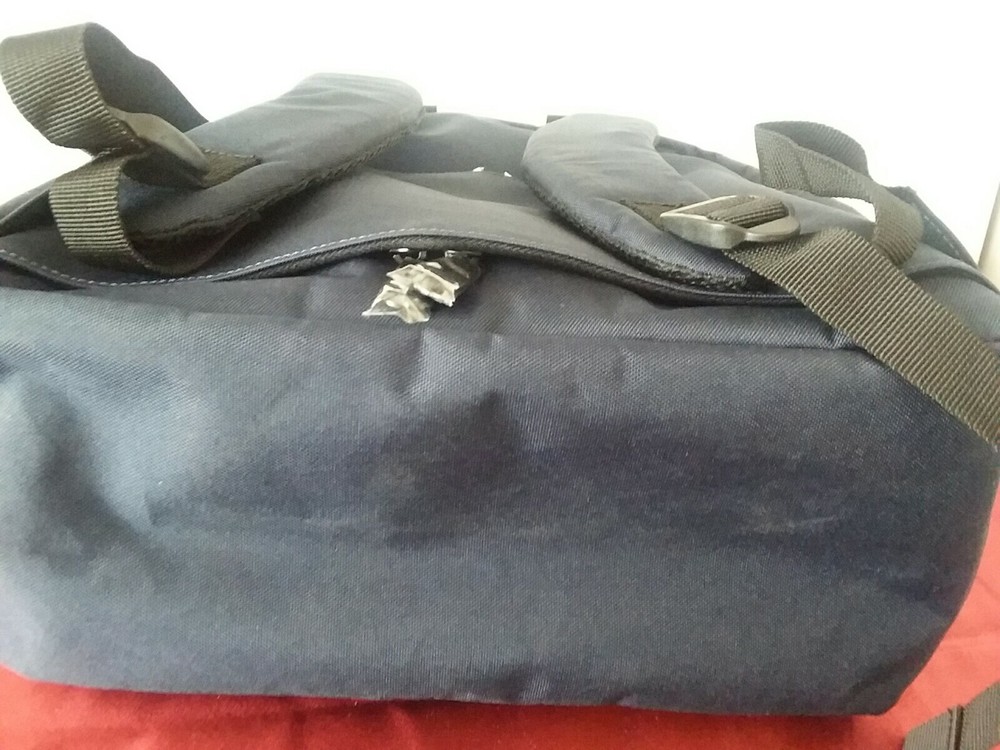 600D Poly Backpack - Navy/ Black