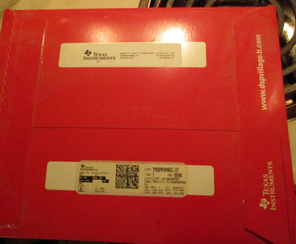 TI Omap Code Composer Studio tmdsmp4m85c-07 2.0
