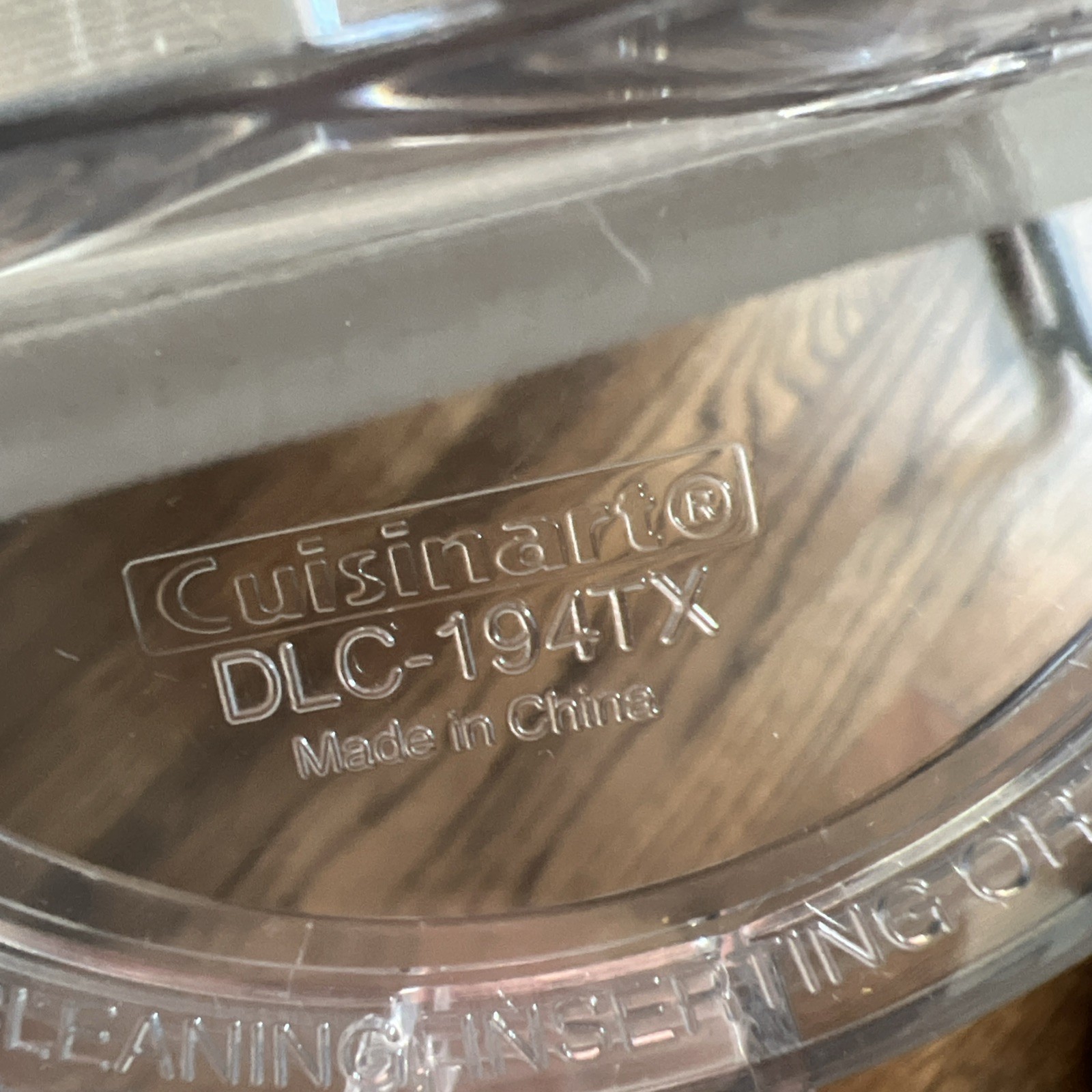 Cuisinart Mini Prep Food Processor Model DLC-1TX Replacement Part Lid DLC-194TX