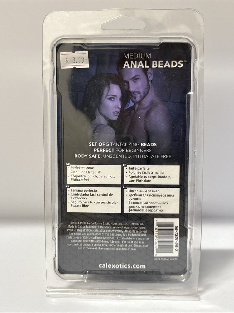 Calexotics Medium Anal Beads Blue