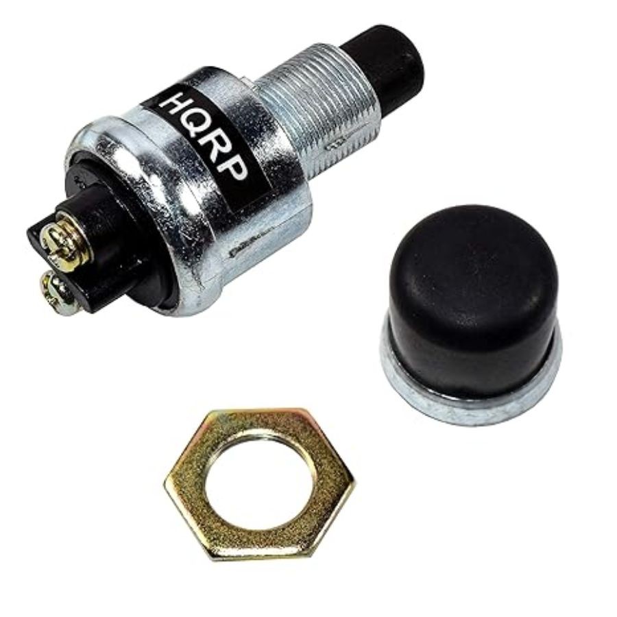 12V 50A Momentary Push-Button Starter Ignition Switch Compatible with Lawn Mower