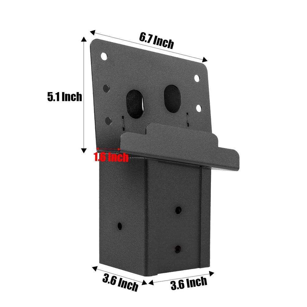 4 Pcs Black Deer Stand Brackets,Outdoor 4"x 4" Compound Angle Brackets