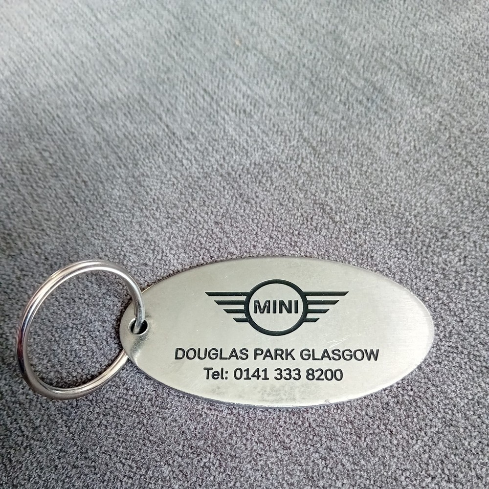 Mini Douglas Park Glasgow metal Keyring