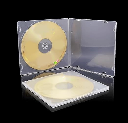 10 Pack 5.2mm CD Case Slim Single Super Clear PP Poly Plastic CD DVD Case Dis...