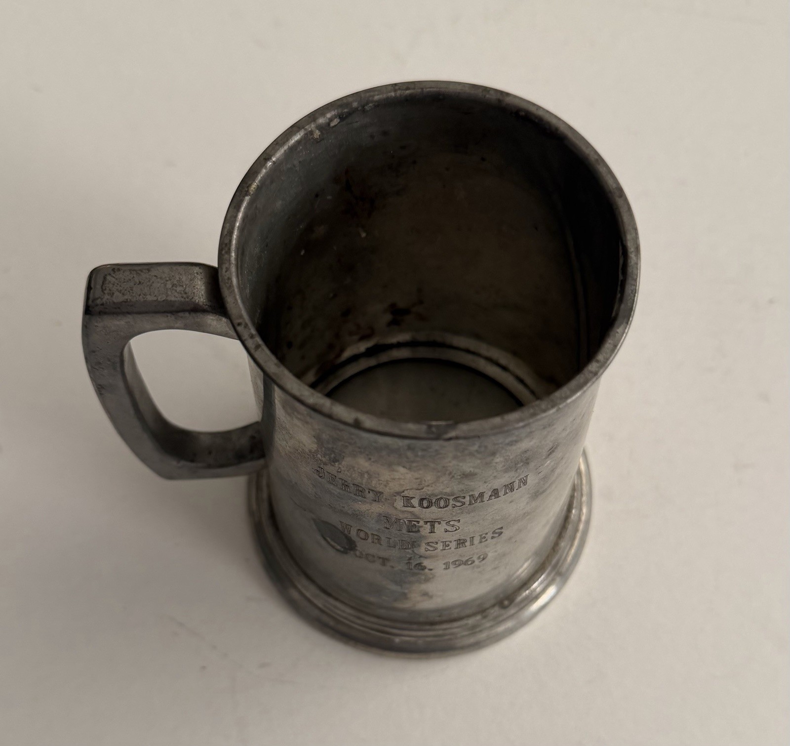 Jerry Koosman Personal Collection: 1969 World Series Championship Mug Award