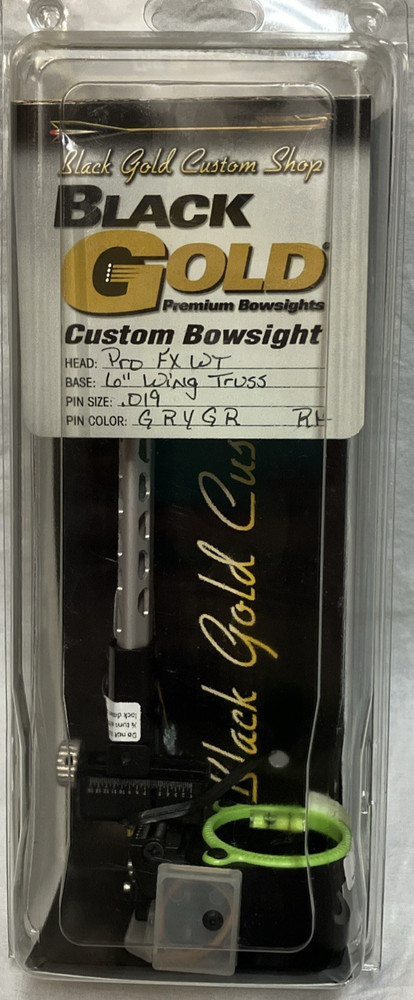 Black Gold Pro Fixed Sight w/6" Wing Truss Base - 5 pin - Right Hand - Custom