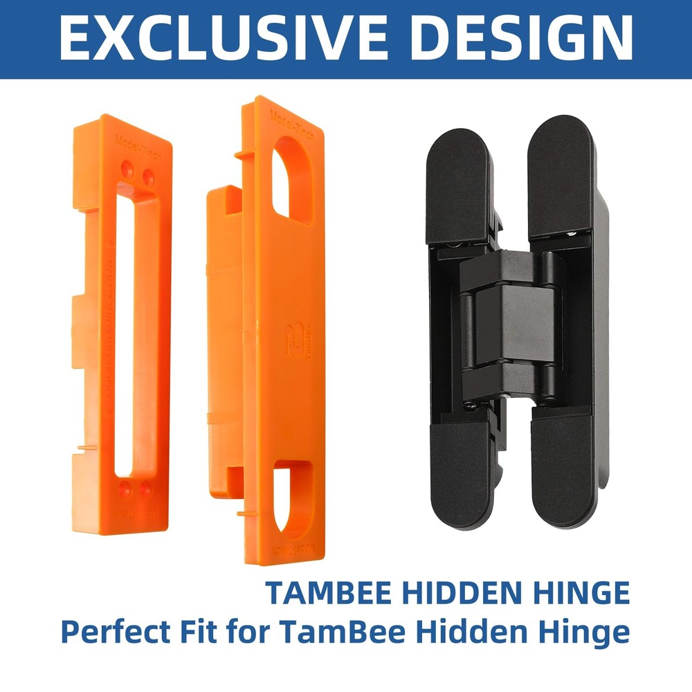 Invisible Hinge Router Guide Template for Hidden Door Installation