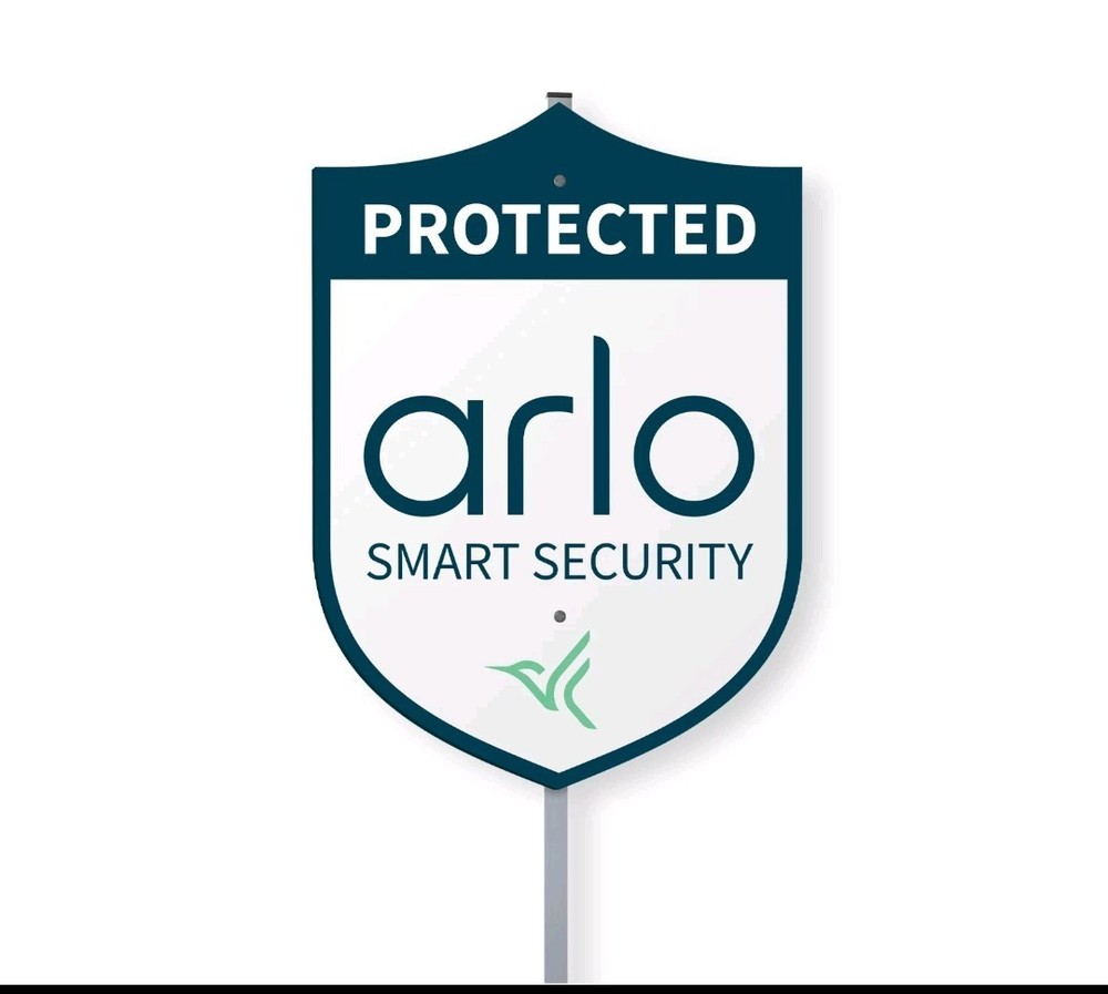 Arlo Smart Security Yard Sign and 1 Window Decal