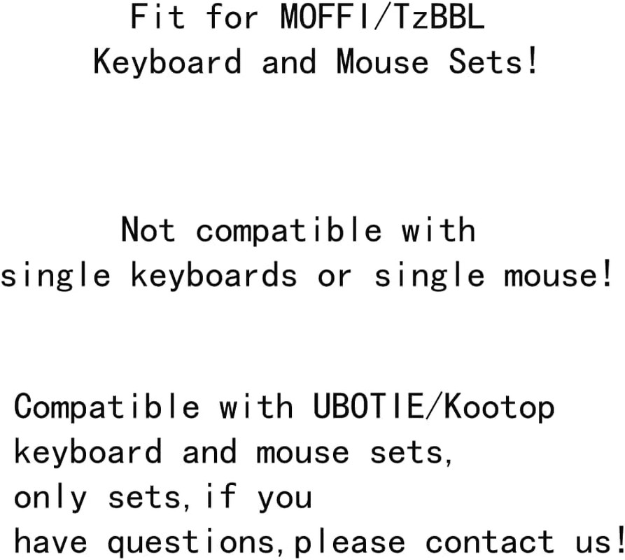 2.4G Wireless Keyboard and Mouse Set USB Receiver