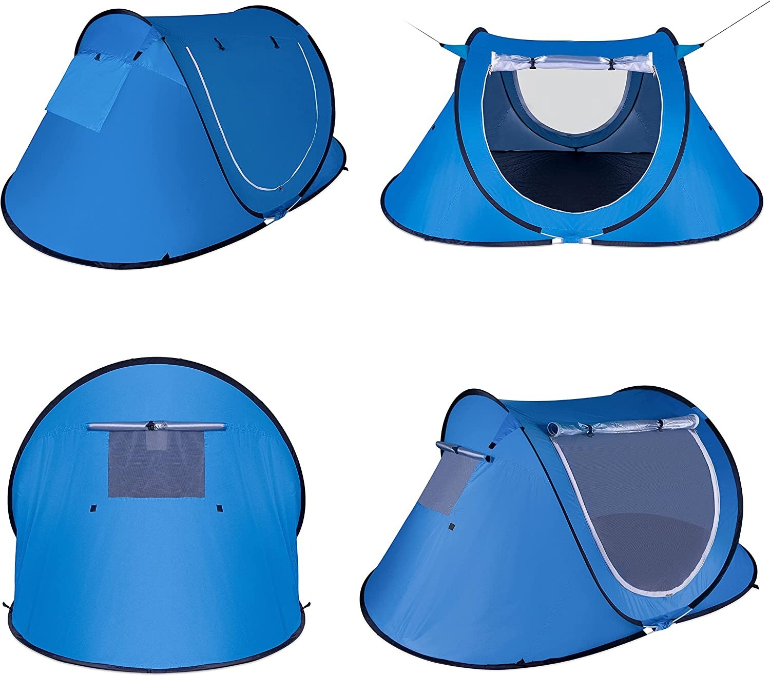 Zone Tech Portable Pop Up Tent Easy Set up 3-4 Person Sunshade Shelter