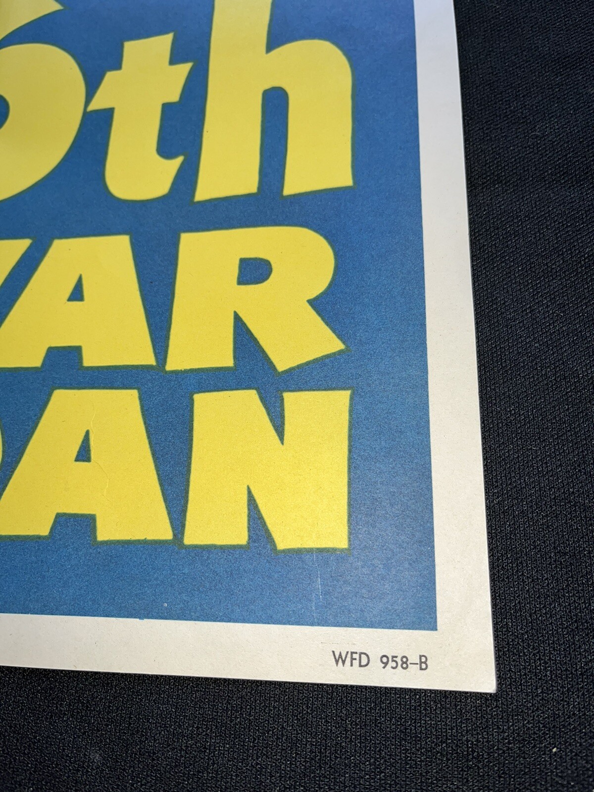 Vintage WWII War Large Poster - JAPAN You’re Next! 6th War Loan - 28-1/2”x40”