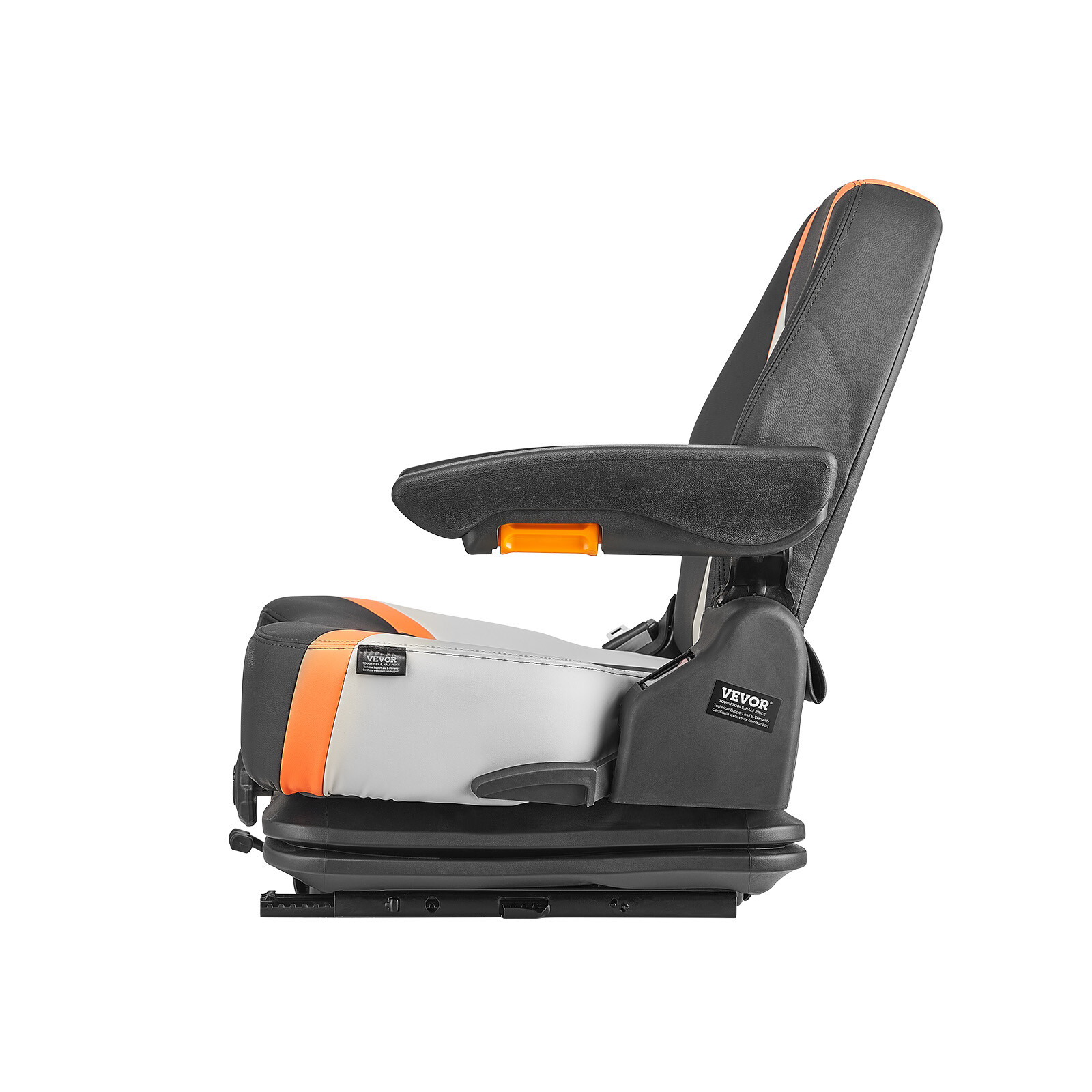 Universal Forklift Seat Tractor Suspension Seat Chair Fold Down Adjustable Back