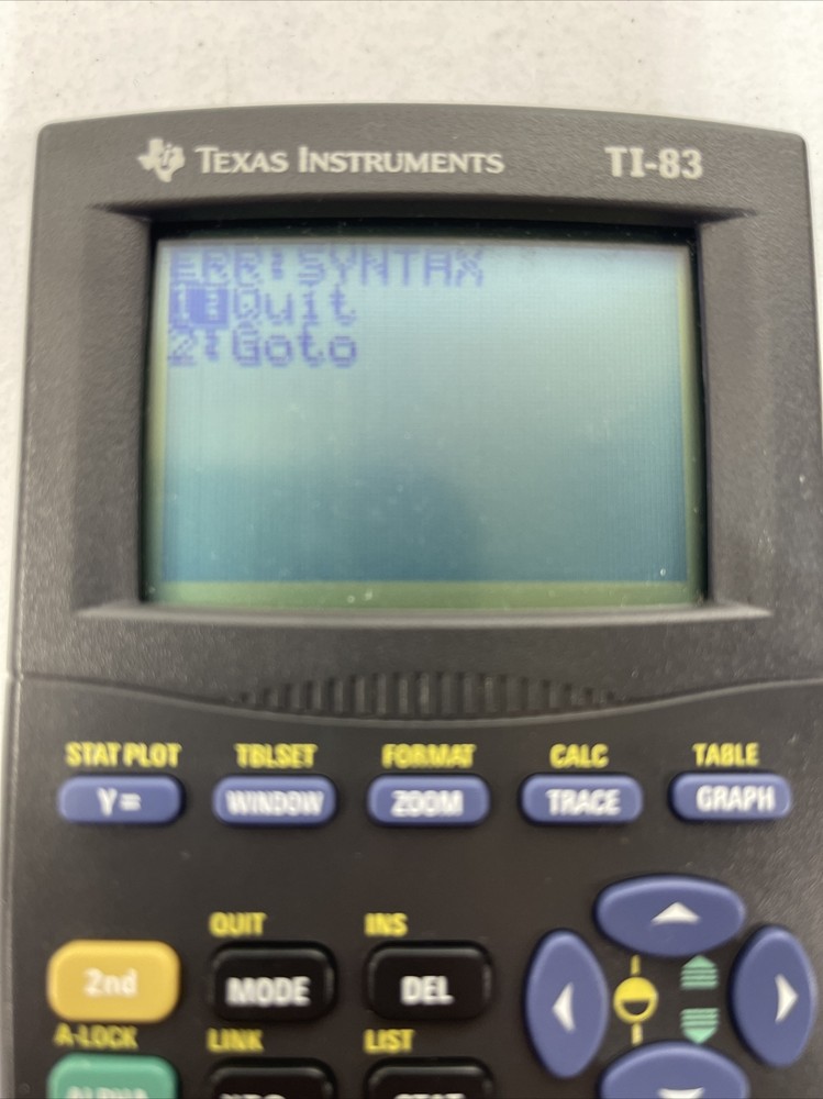 Texas Instruments Ti-83 Tested And Works