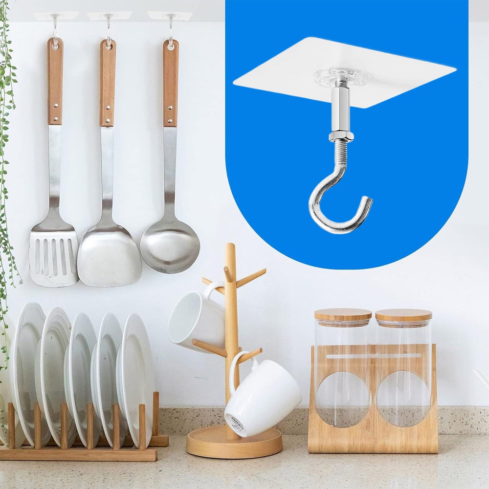 Ceiling Hooks Adhesive Stick On Ceiling Hooks Heavy Duty For Walls No Damage