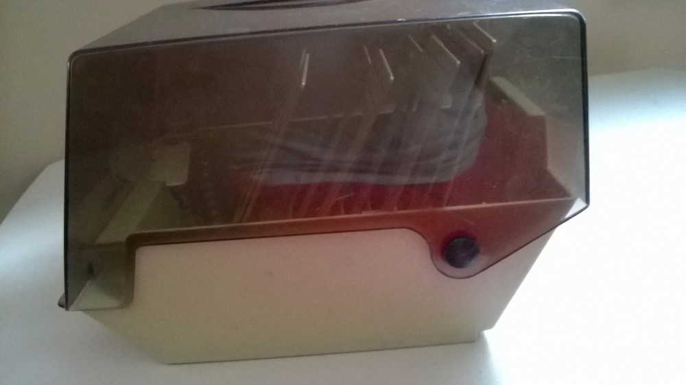 Vintage Data-Case 5.25” Floppy CD Plastic Holder Storage Case Hinged w/Dividers