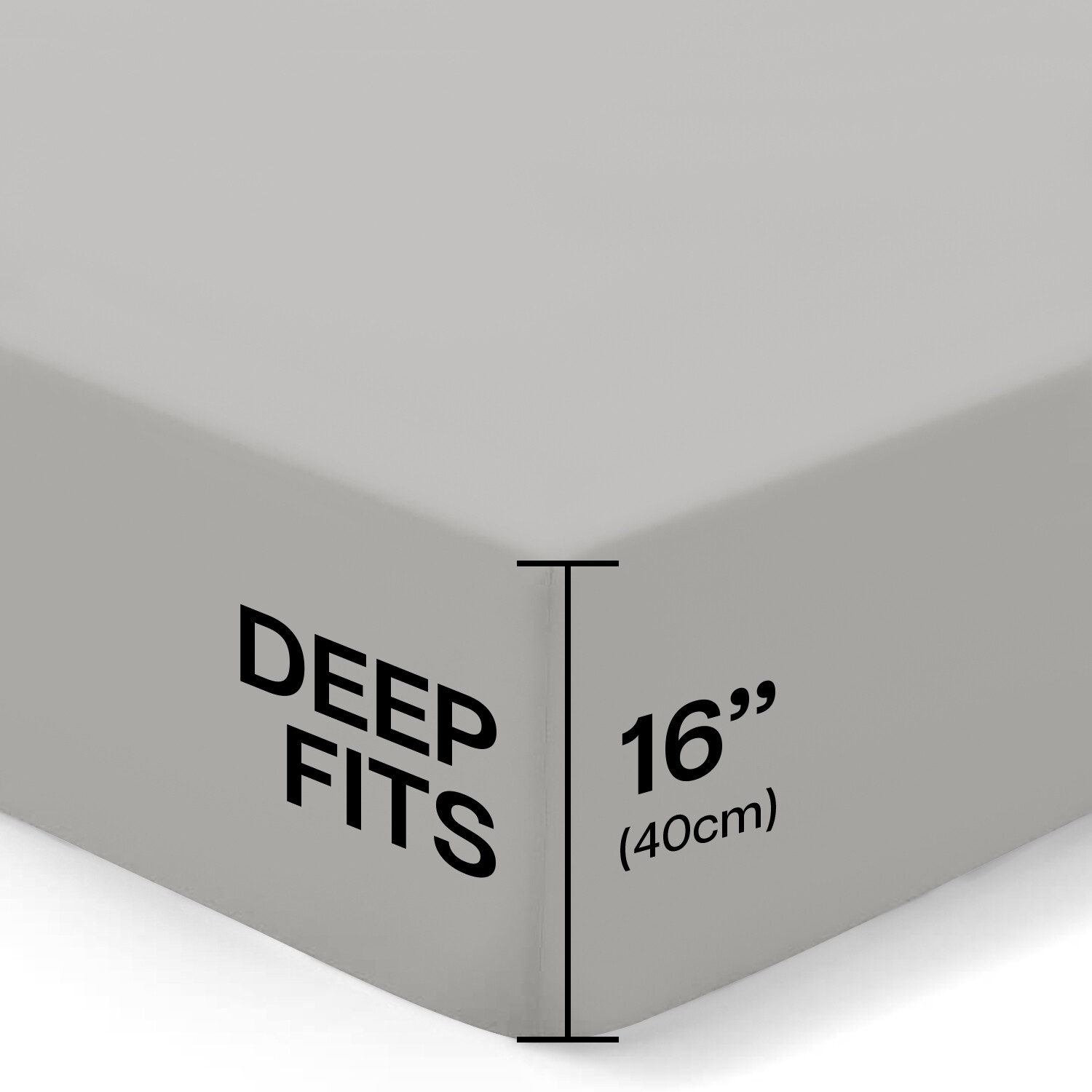 Fitted sheet King Size 16” Deep Pocket Easy Care Breathable Elastic Bed Sheets