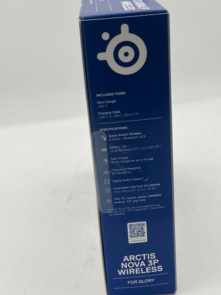 Sealed SteelSeries Arctis Nova 3P Wireless Multi-Platform Gaming Headset