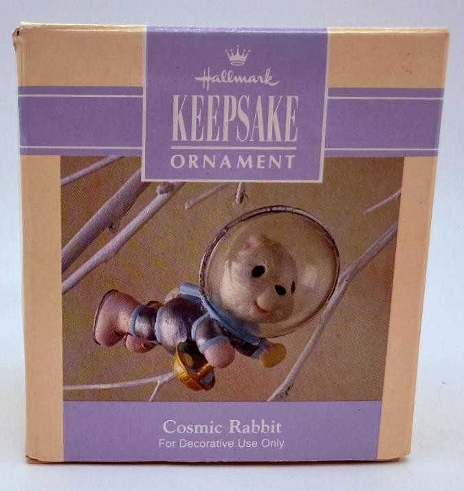 1992 Cosmic Rabbit Hallmark Ornament