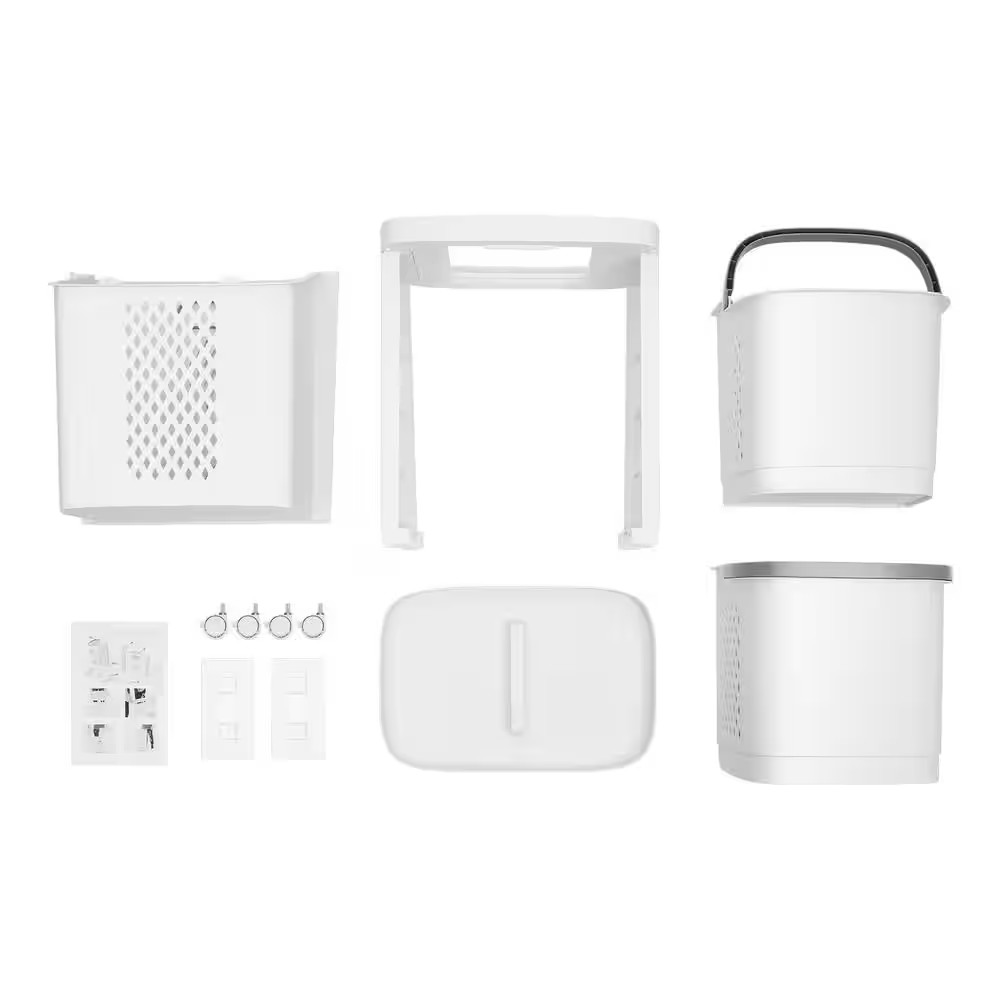 Floor-Standing Movable Household Laundry Hamper Cart