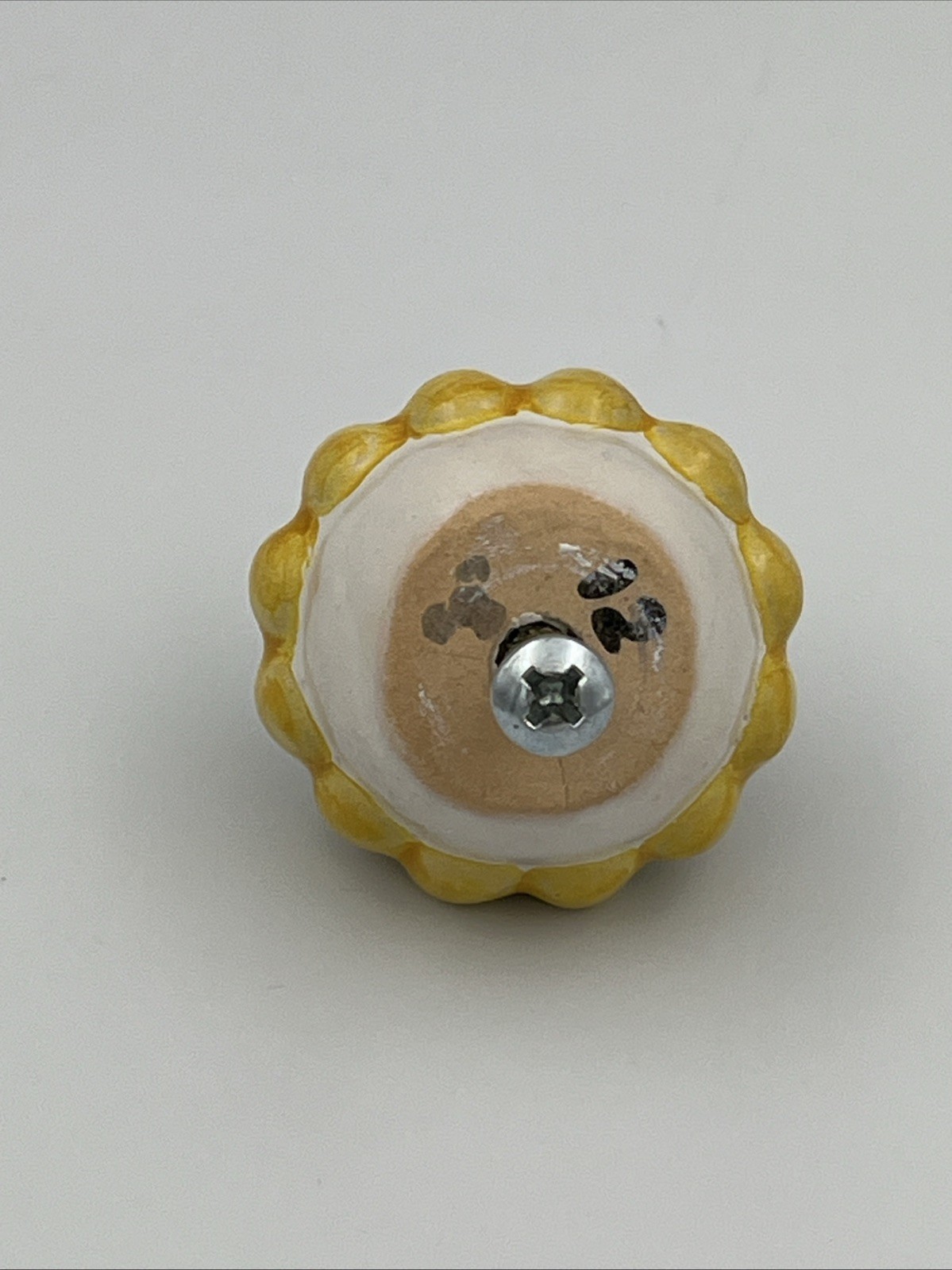 Mackenzie Childs Majolica 1.5” Flowers Multicolor Cabinet Knob Drawer Pull