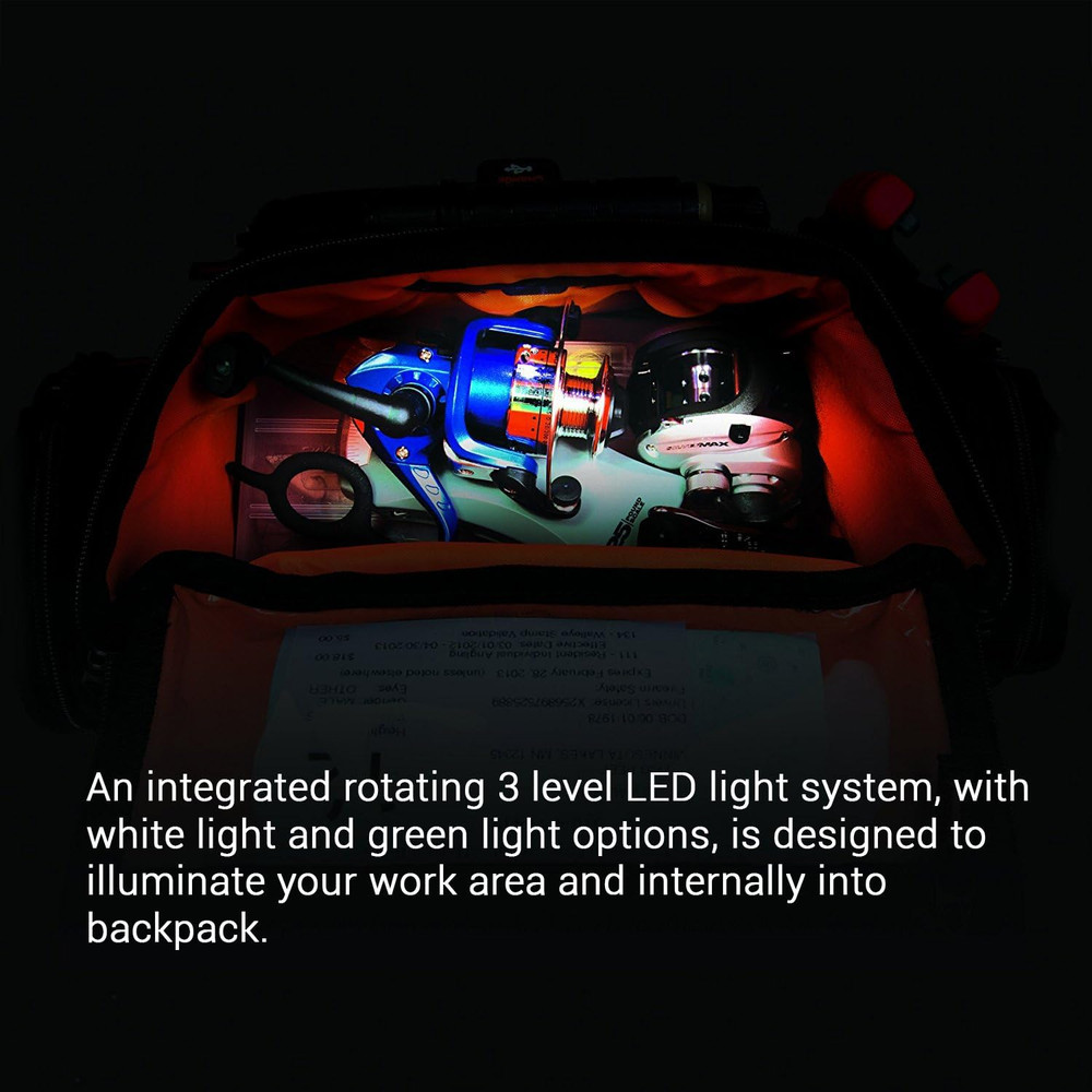 Nomad by CLC Tackle Tek Nomad XP Lighted Backpack with USB Charging System