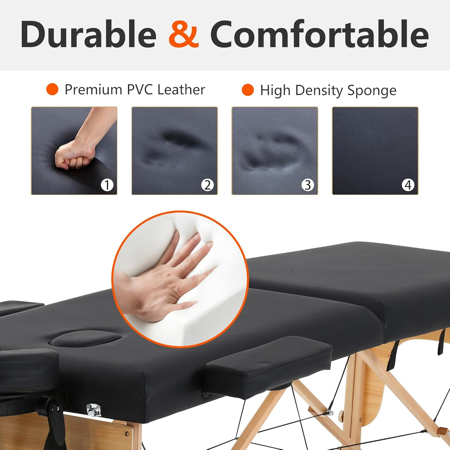 Massage Bed Portable Massage Table 2 Fold Lash Bed Adjustable Salon Bed SpaTable