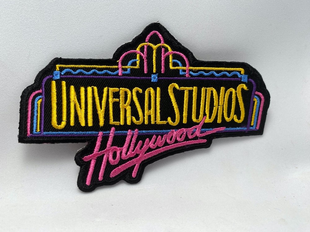 UNIVERSAL STUDIOS HOLLYWOOD &  FLORIDA  NEW  EMBROIDERED  IRON ON  PATCH