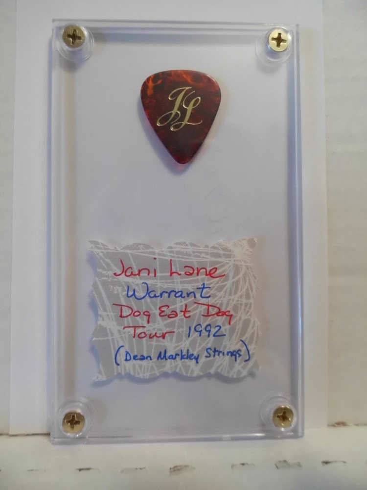 WARRENT "JANI LANE" GUITAR PICK IN CASE~READ DESCRIPTION #111