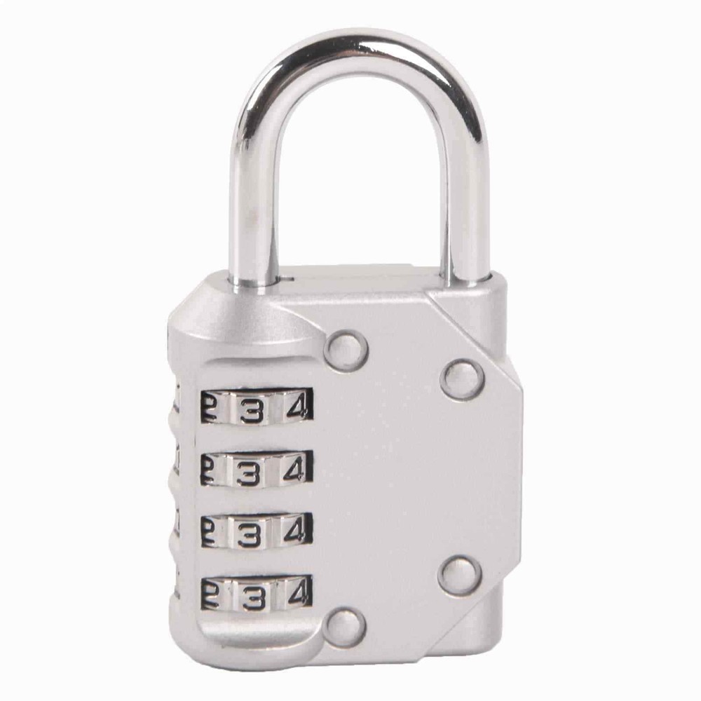 10 Pieces Combination Locks Resettable 4 Digit Combination Lock Travel Padlock