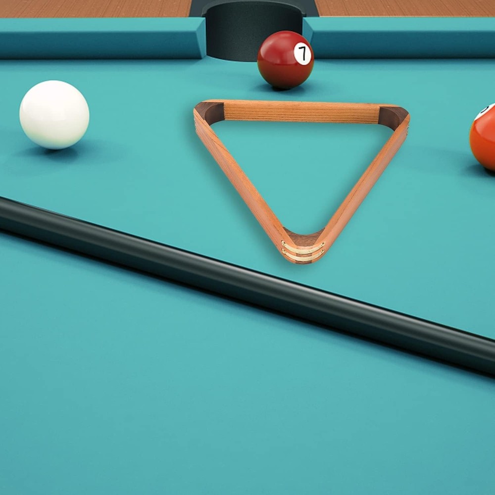 Solid Wood Billiard Racks - 8-Ball Triangle & 9-Ball Diamond Style