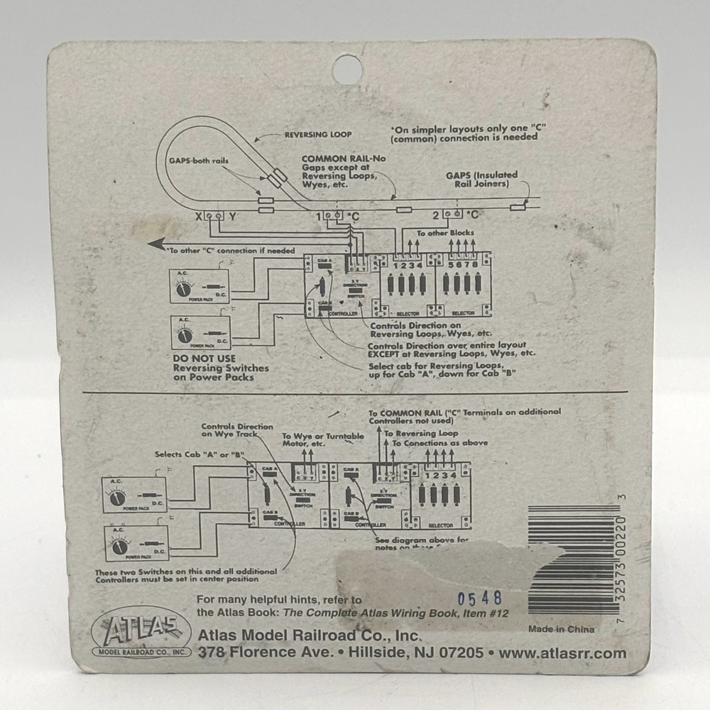 Atlas Model Railroad Co. #220 Controller Switch - New Sealed