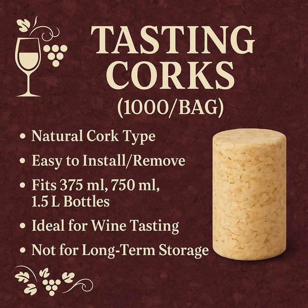 LD Carlson Tasting Corks (1000/Bag)