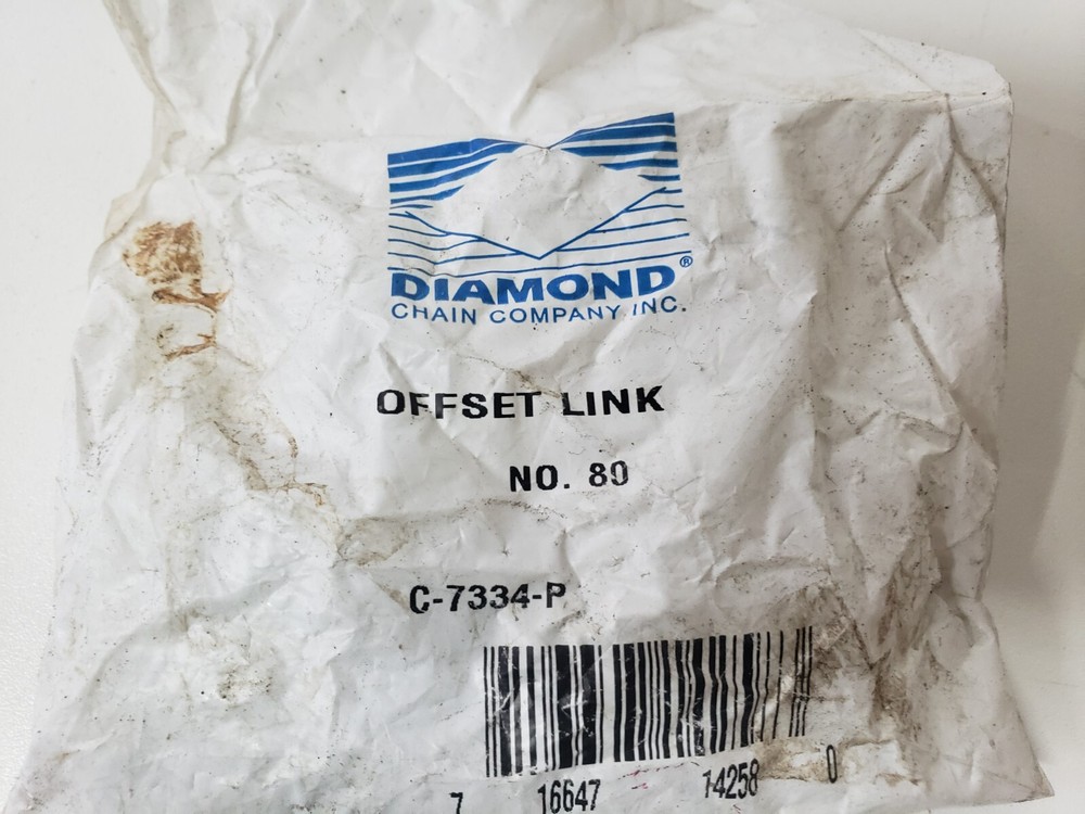 Diamond 80 Roller Chain Offset Link C-7334-P