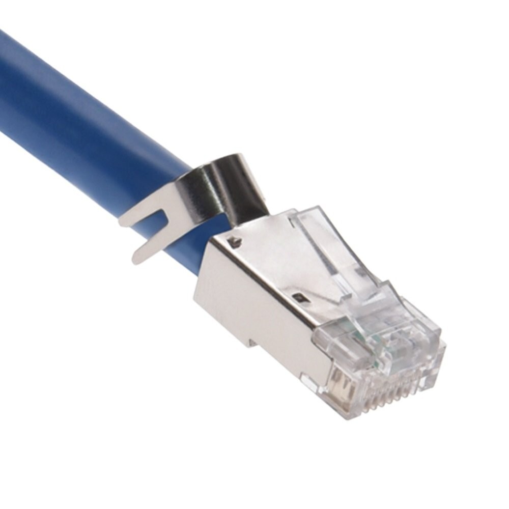 100x CAT8 Shielded RJ45 Plug Network Ethernet Cable Connector End w/Clear Boot