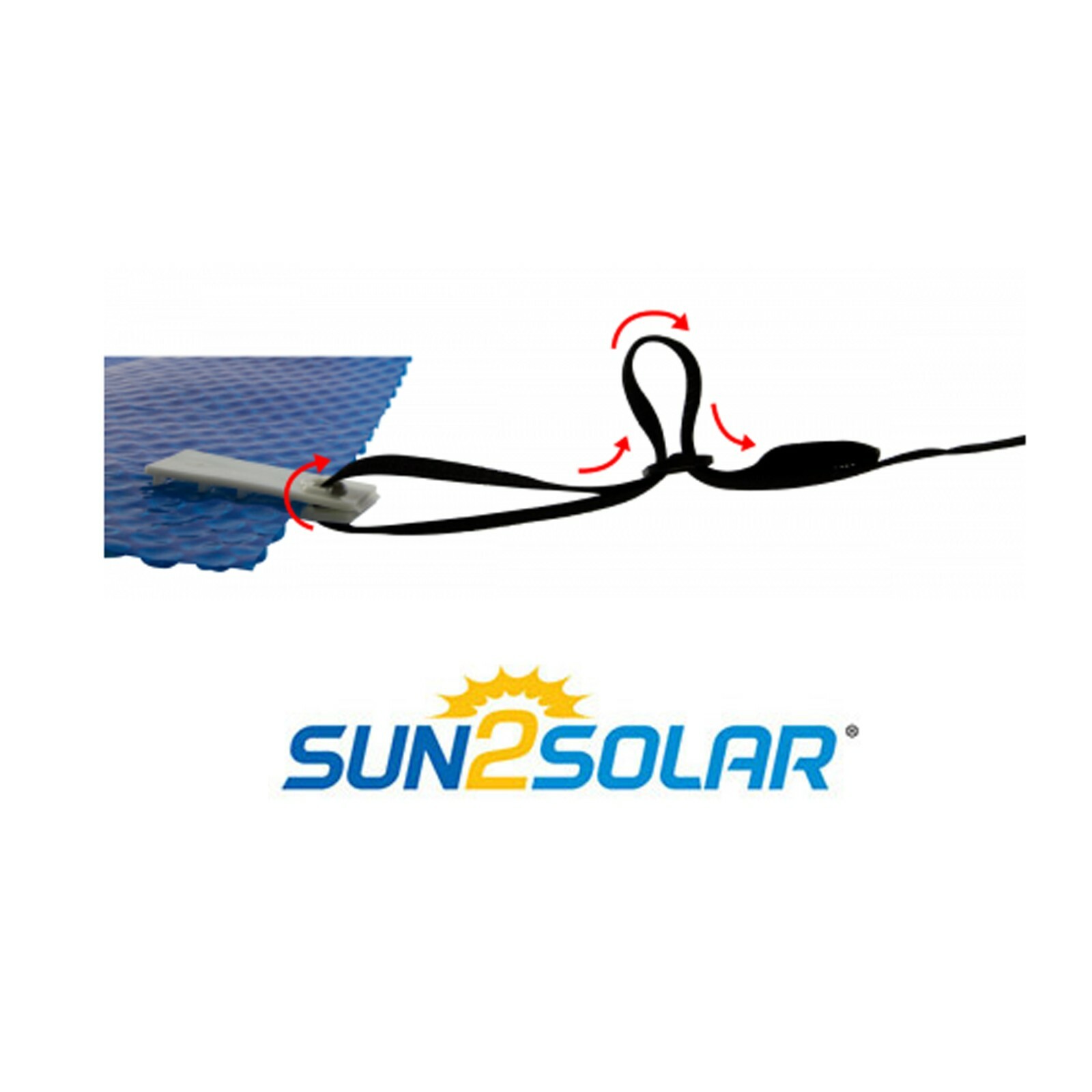 Sun2Solar Stainless Steel Swimming Pool Solar Cover Reel w/ Tube - 16' ft Wide