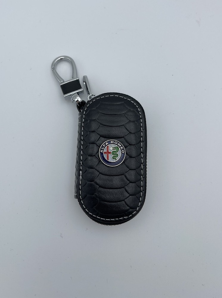Key Chain Case Black For Alfa Romeo