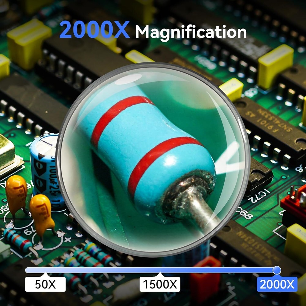 TOMLOV TM4K Max 4K Coin Microscope Sony IMX Sensor Digital Microscope 2000x Came