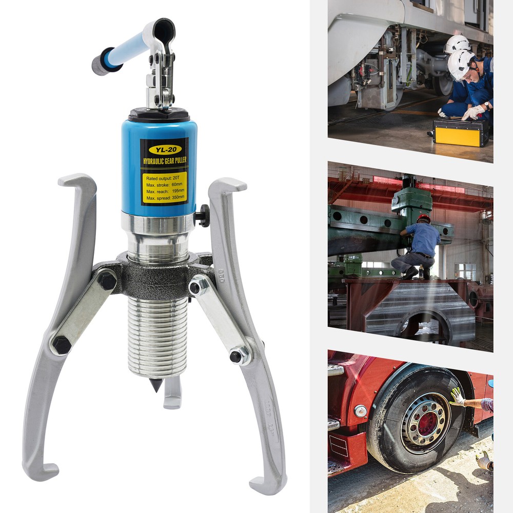 Hydraulic Gear Puller Set Wheel Bearing Puller 20 Ton Pulling Separator YL-20