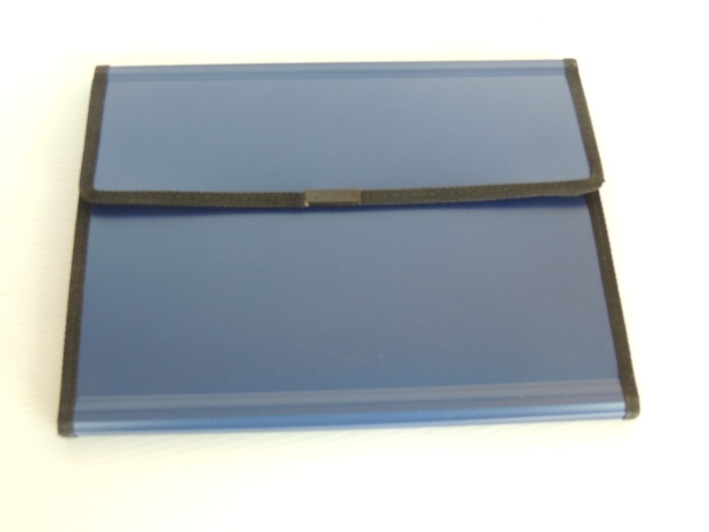 OXFORD HARD COVER ORANIZER CONFRENCE FOLDER LINED PAPER CLEAR STORAGE