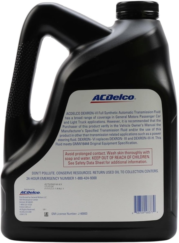 Dexron VI Automatic Transmission Fluid - 1 Gallon for Superior Shift Performance