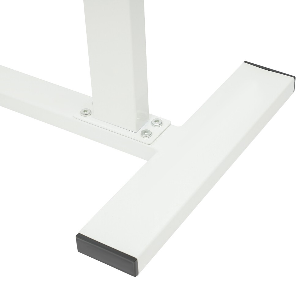 Mobile Rolling Laptop Table Home & Office Table Bedside Desk Adjustable White