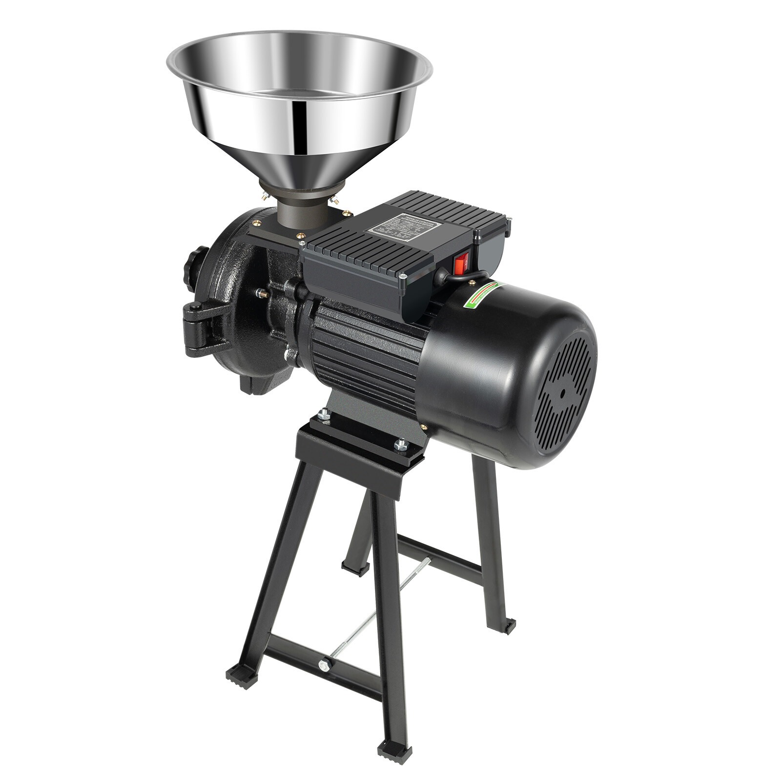 1500W Electric Grinder Mill Grain Wet & Dry Corn Wheat Feed Flour Cereal Machine