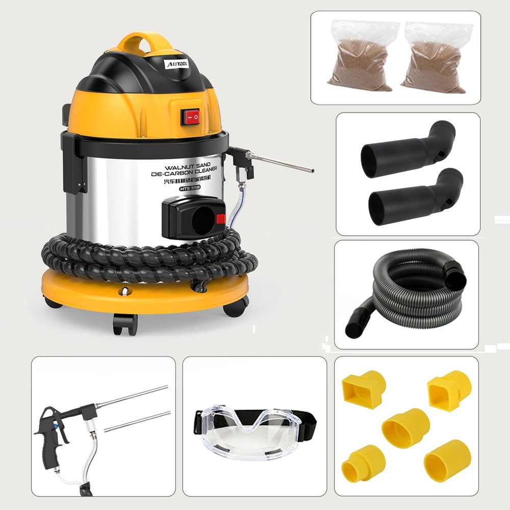 AUTOOL HTS558 Walnut Blaster Engine Intake Valve Cleaning Machine Sand Blaster