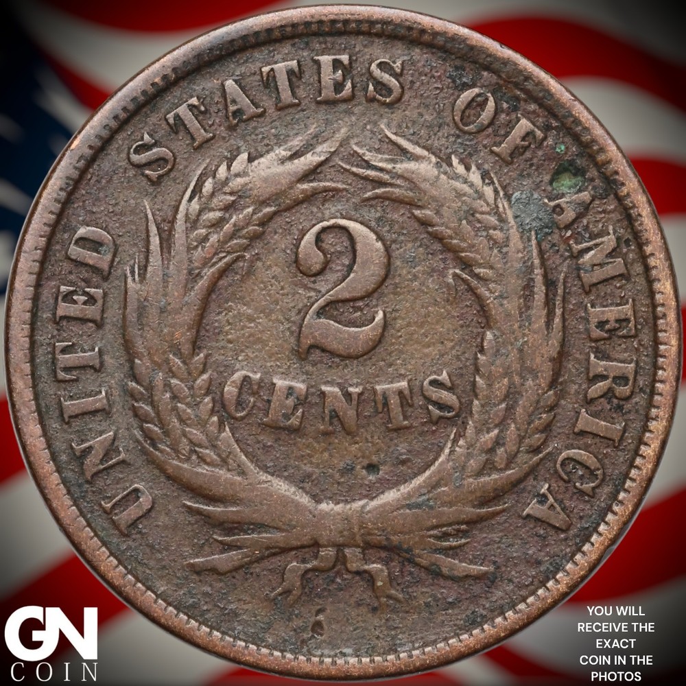 1865 2 Cent Piece A8411