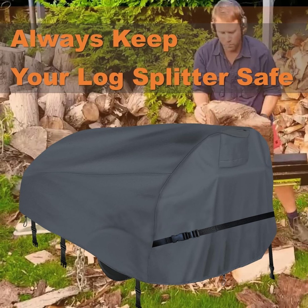 Heavy Duty Log Splitter Cover 89" - Waterproof & Windproof