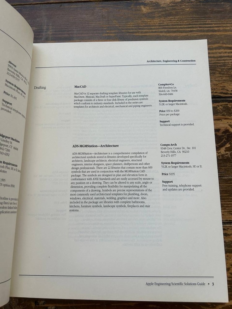 Apple Engineering/Scientific Solutions Guide Summer 1988 Vintage Book