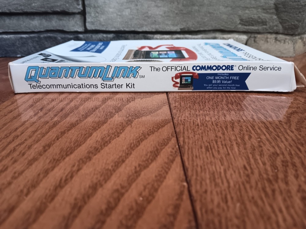 Commodore 64 Quantumlink Manuals Inserts Box Only NO SOFTWARE