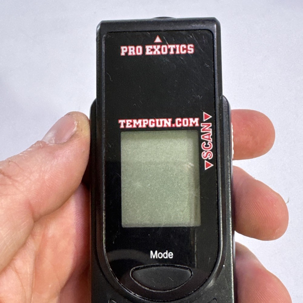 Pro Exotics PE-2 Temperature Gun Tempgun.com Scan Laser Clean Tested