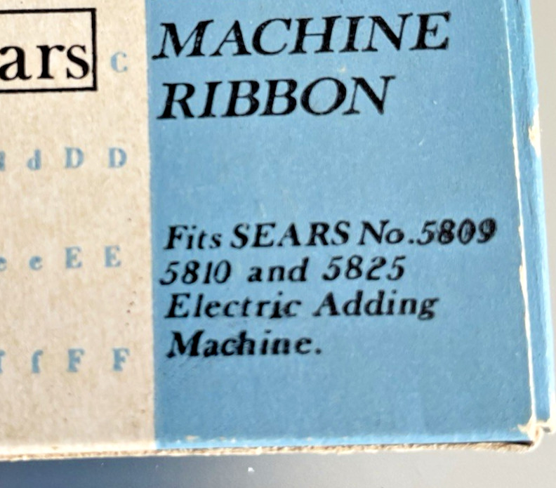 Nos Sears adding machine ribbon